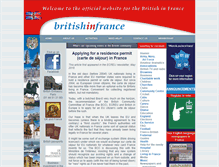 Tablet Screenshot of britishinfrance.com